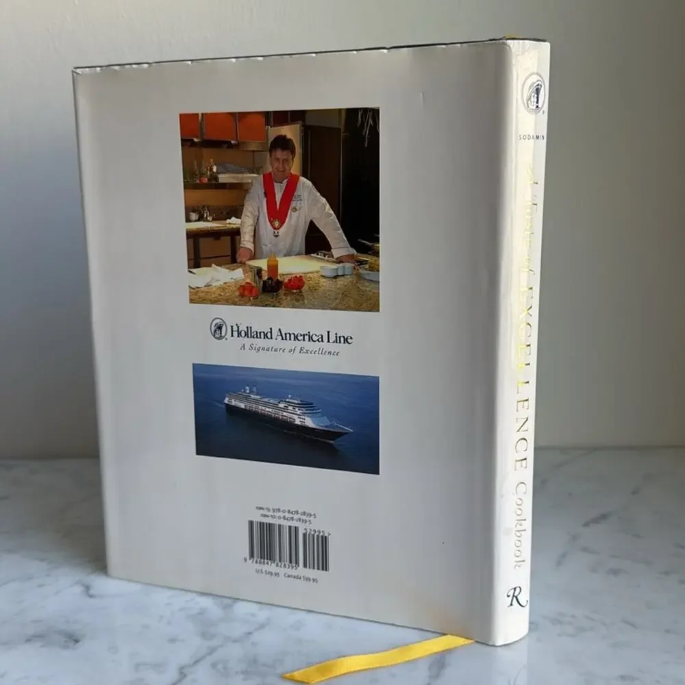 A Taste of Excellence Cookbook Rizzoli Holland America Line 2005